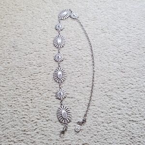 Elegant Silver Women's Boho Belt